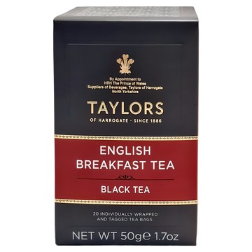 TAYLORS 泰勒茶 經典系列 英式早安茶  2.5g  20包  1盒