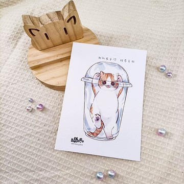 ME183-e06_我紙在乎你百喵萌(結界系列)明信片_postcard