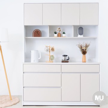 沐家具mufurniture Yafonling 奶油風5尺岩板餐櫃組