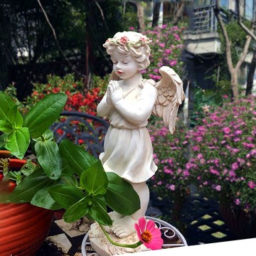 免運/快速出貨 戶外擺件 庭院擺件 花園天使復古做舊裝飾創意擺件美式戶外露臺庭院園藝雜貨景觀 公司貨開發票