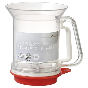 KAI 貝印 House 好清理透明按壓粉篩  16 x 12 x 14.4cm  1個