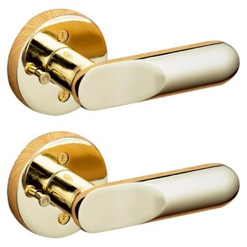 室內門把手 按鈕式 金色 C-1801  2個