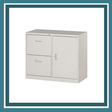 【必購網OA辦公傢俱】UC-3B 複合二抽屜一門式 資料文件檔案櫃【APP滿額下單10%點數(單一帳號最高5000點)】1/31止