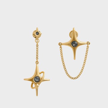 極星不對稱耳墜