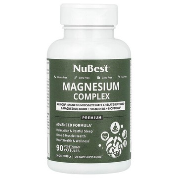 NuBest, 鎂複合物，90 粒素食膠囊