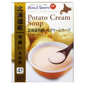 北海大和　北海道男爵いもクリームスープ　ポタージュ（4袋入り） 粉末スープ　インスタント　道産食材　ポテト　じゃがいも