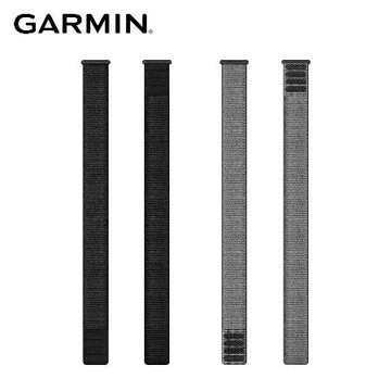黑色 【原廠公司貨】GARMIN UltraFit 2 26mm 原廠尼龍錶帶