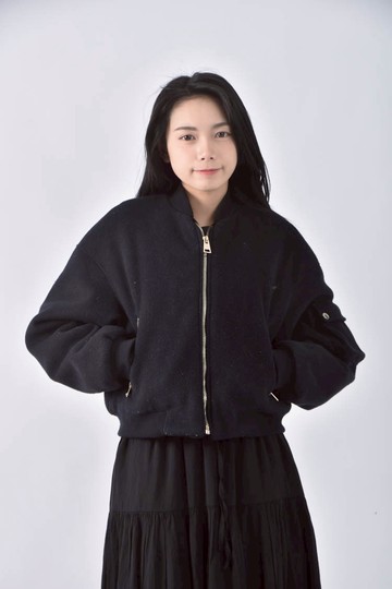 (L) zara短版黑色外套