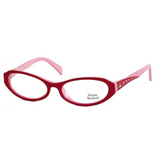 Vivienne Westwood 英國光學鏡框復古晶鑽造型框英倫龐克風(紅+粉) VW19303