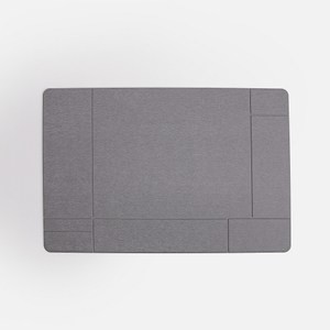 伊登珪藻土雕刻踏墊39x60cm 線條灰