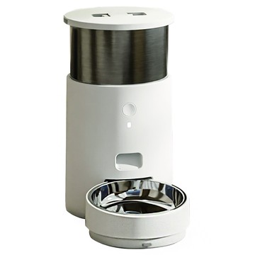 鳥語花香 寵物智能餵食器light  雲朵白 304不鏽鋼碗  1個