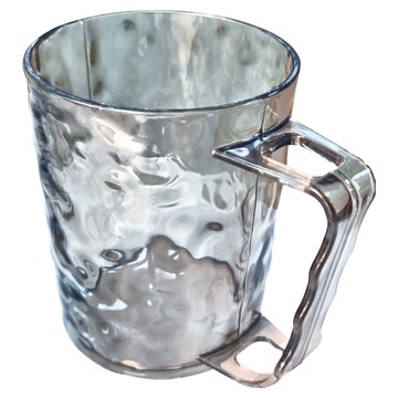 冰川紋透明漱口杯  透灰色  10個