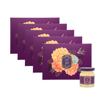 MURONGYAN 巢聖燉梨燕窩6入禮盒x5盒組(60g/瓶/禮盒/附提袋/威品嚴選)
