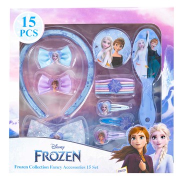【廠商直送】(童)冰雪奇緣盒裝髮飾15入組