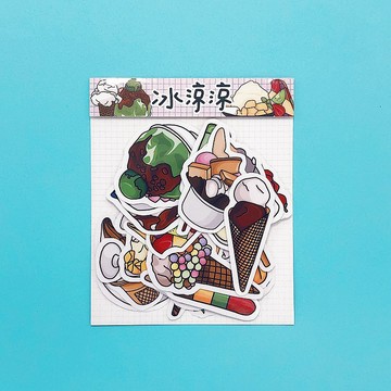 冰涼涼∣透明貼紙包