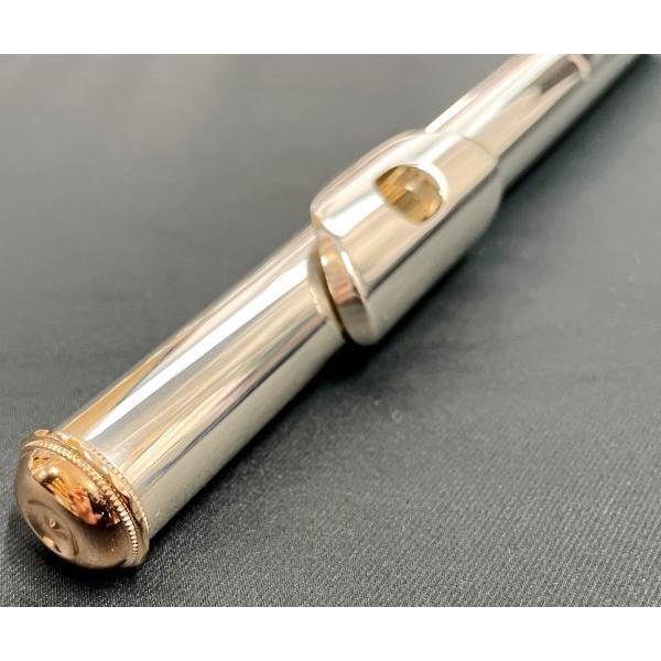 Pearl Flute PF-665E フルート 頭部管 銀製 特注 ピンクゴールド ヘッドキャップ ドルチェ カバード Dolce flute PF665E セット J　北海道 沖縄 離島不可