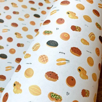 好麭 | 好多台式麵包的包裝紙 | 捲紙出貨