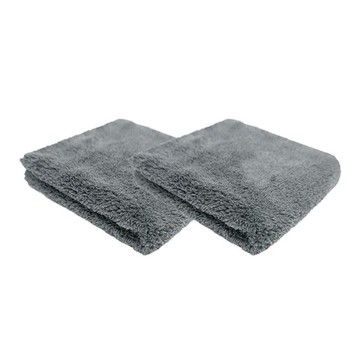 PURESTAR 長絨毛無邊雙面拋光巾  2個  灰色
