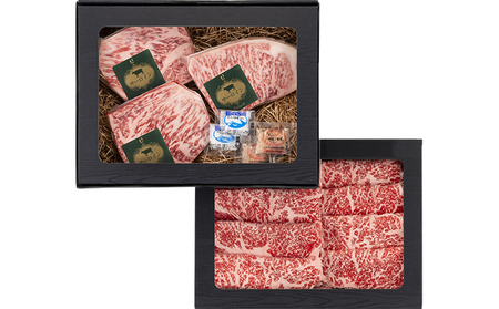 おかやま 和牛肉 A5 等級 満喫セット 合計約800g（サーロインステーキ 約450g＆すき焼・しゃぶしゃぶ用 ローススライス 約350g）牛 赤身 肉 牛肉 冷凍