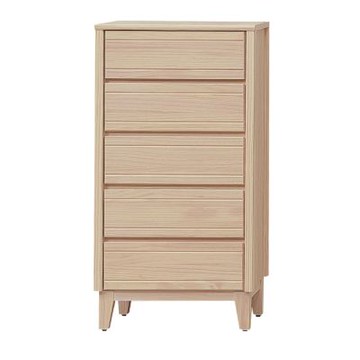 文創集 巴斯卡2尺實木五抽斗櫃-61x40x116cm免組