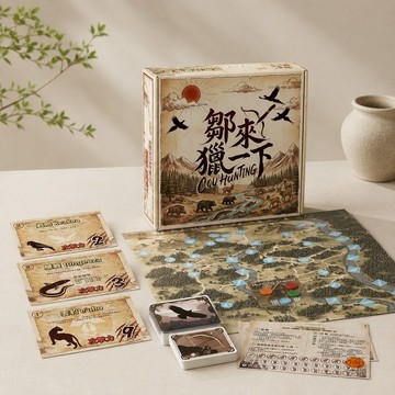 【鄒來獵一下】 鄒族狩獵文化桌遊 | 彈射獵物×合作競爭  2-5人