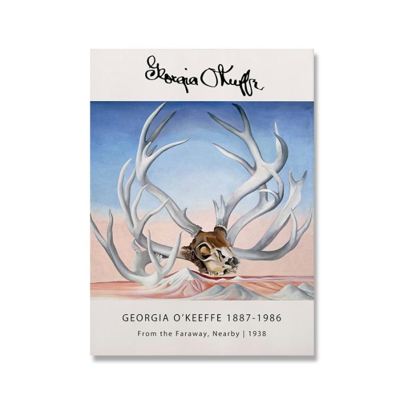 ポスター ジョージア オキーフ Georgia O'Keeffe 絵画 プリント キャンバス アート インテリア 雑貨 海外製 枠なし 50x75cm  | LINEショッピング