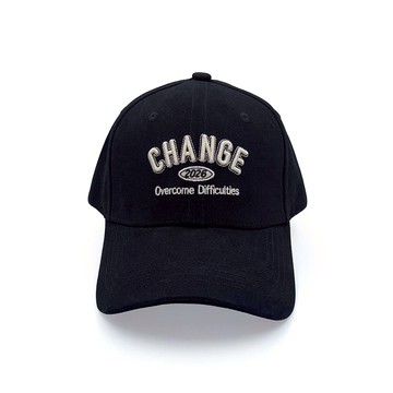 HONOR立體電繡英文百搭棒球帽-黑