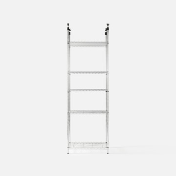 特力屋頂天立地鍍鉻五層架寬75*深46*高235-295公分