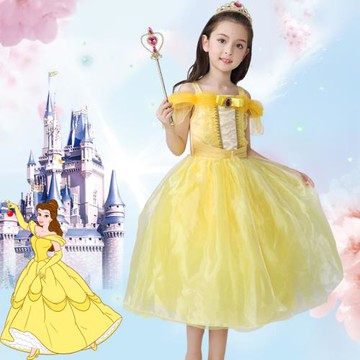 六一貝兒公主冰雪奇緣公主裙艾莎連衣裙夏裝愛沙生日表演演出服