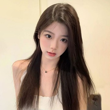【巴黎精品】長假髮整頂假髮-前額蕾絲中分直髮女假髮a1hq45