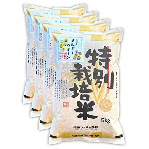 新米残留農薬不検出 信州産 ミルキークイーン 20kg（5kg×4） 令和5年産 米 お米 コメ 長野県 信州ファーム荻原