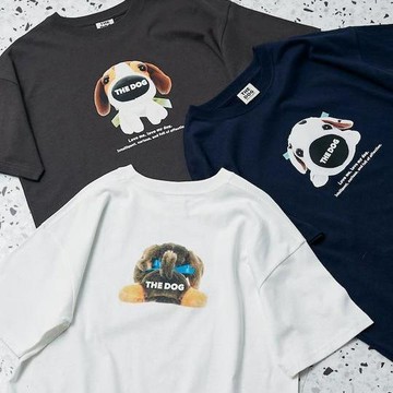 FREAK'S STORE THE DOG 玩偶藝術圖案 T恤