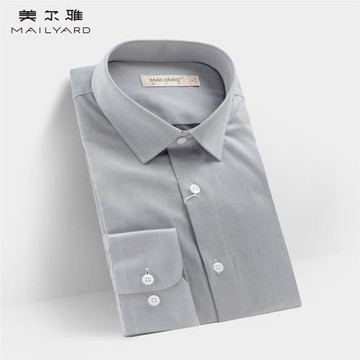 MAILYARD/美爾雅長袖襯衫 純棉商務休閑男士舒適修身免燙襯衣 962