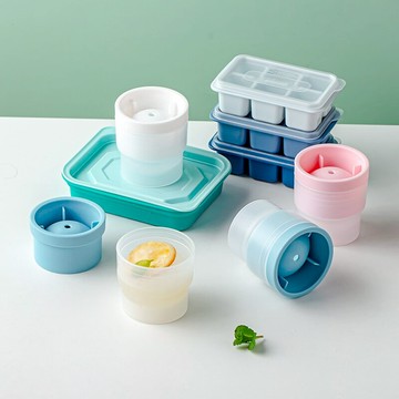 硅膠速凍器自制冰塊神器家用冰箱制冰盒網紅帶蓋小冰格凍冰球模具