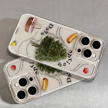 透明水果籃子小樹貼件適用于OPPOA5PRO手機殼A95軟殼a1pro全包A57硅膠A72防摔A32女款A11X/A96/A58保護套a2