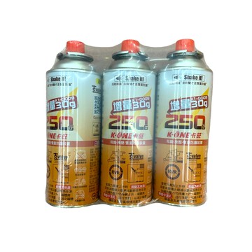 卡旺瓦斯罐 250g*3入 瓦斯罐 卡式爐專用瓦斯罐 露營瓦斯罐 瓦斯爐 卡式瓦斯 煮火鍋 團圓飯