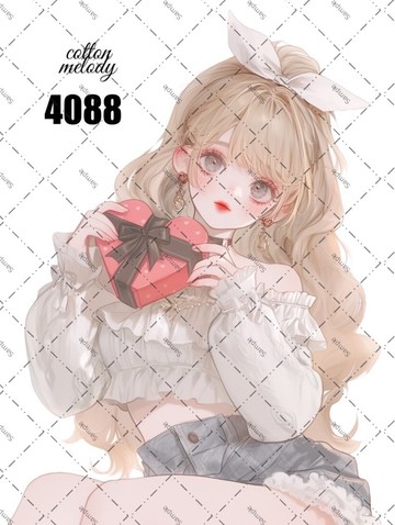original sticker no.4088 人物貼紙 原創貼紙 原創人物貼紙 裝飾貼紙 cotton melody