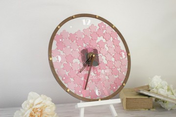 時鐘造型婚禮留言板 賓客參與式 結婚證書　40-70人