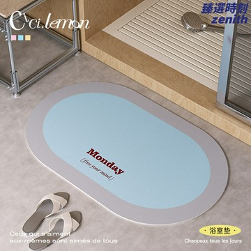 【速幹防滑】硅藻泥地墊 浴室地墊 衛生間地墊 吸水地墊 防滑墊 腳墊 莫蘭迪色系 高級感 速幹吸水 衛生間門口專用