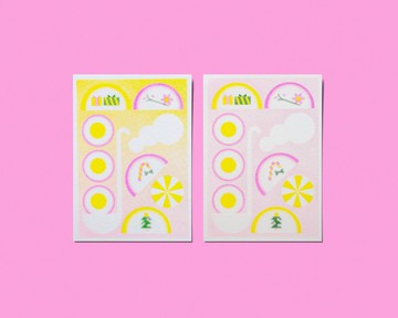 \ 聖誕節的魚板火鍋 / 有一點混RISO聖誕卡