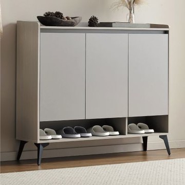 文創集 喬恩卡4尺三門雙色鞋櫃-120x32x103cm免組