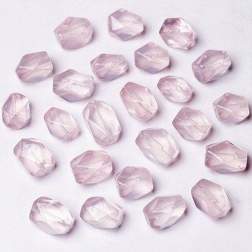 天然莫桑比克粉水晶不規則隨形 莫粉隨型原石拋光 配手串手鏈DIY 鑫弘-素時衣櫥