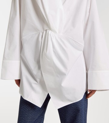 Tove Destry gathered cotton poplin top