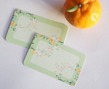 訊息卡【橘子圓環】