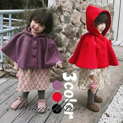 韓国子供服 キッズマント 子ともマント 秋冬 女の子 可愛い 子ともポンチョ マント 帽付 おしゃれ カジュアル ケープコート 毛玉 卒園式 卒業式 入学式 3色 通販 Lineポイント最大get Lineショッピング