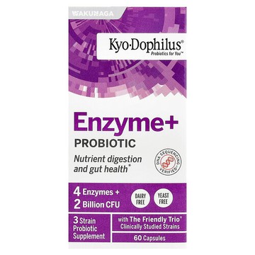 Kyolic, Kyo-Dophilus，酶 + 益生菌，60 粒膠囊