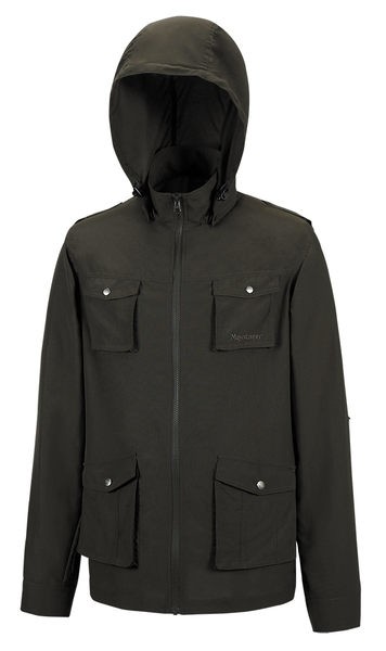 零碼出清├登山樂┤台灣MOUNTNEER 山林 男抗UV休閒長版外套 墨綠#21J07