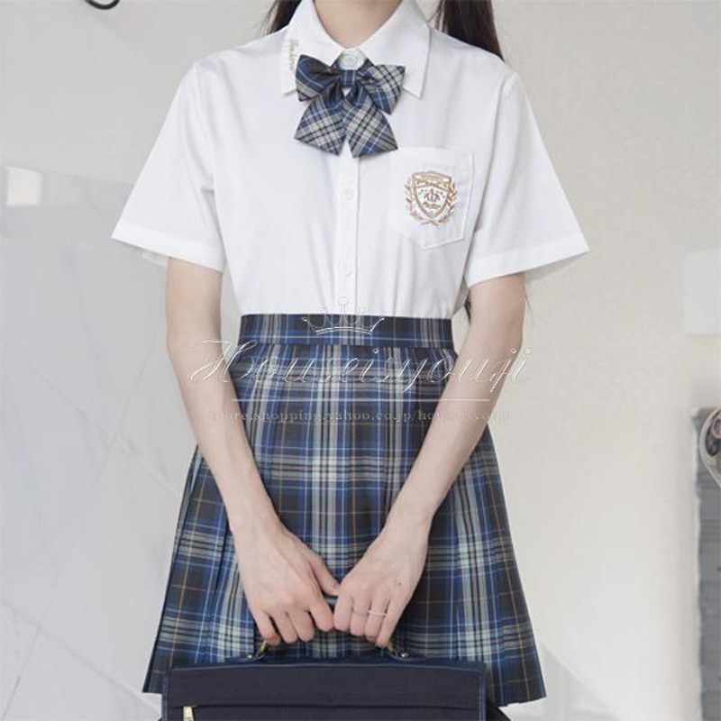 送料無料◇2023新品 女子高校制服 シャツ 半袖女の子上着 制服