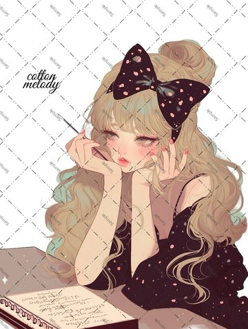 original sticker no.1769 人物貼紙 原創貼紙 人物貼紙 女孩貼紙 原創人物貼紙