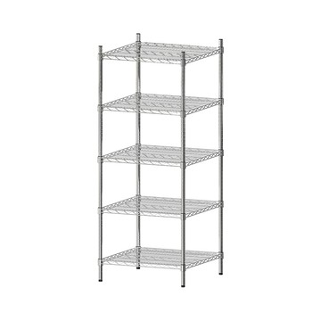 dayneeds 荷重型 60x60x150cm 五層電鍍(鎖管)波浪鐵架